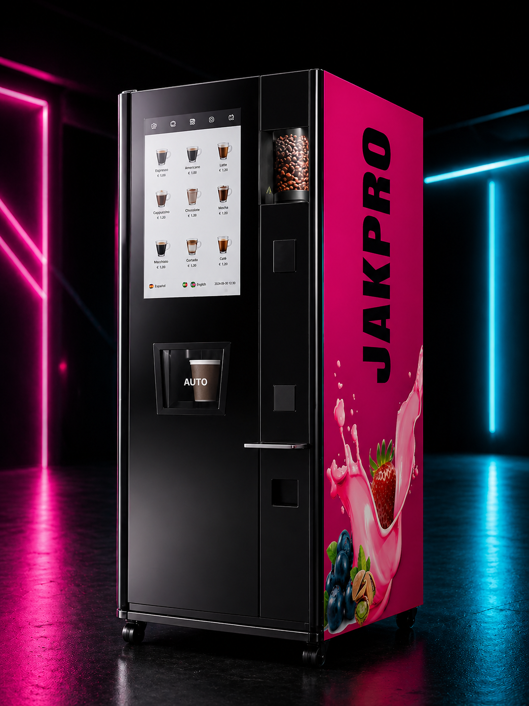 Sweet JakPro · vending con molinillo profesional de café