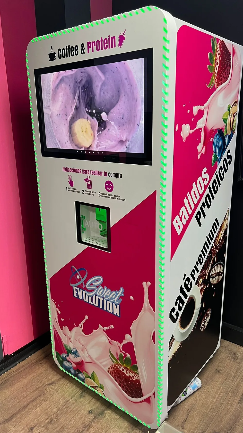 Sweet Evolution · De frente, con la pantalla encendida